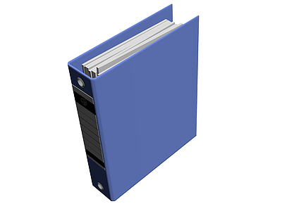 蓝色办公文件夹模型