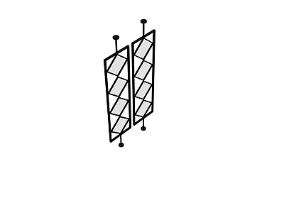 黑色菱形镂空隔断