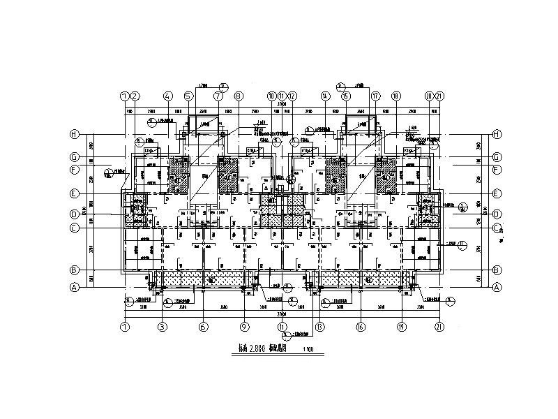 6层剪力墙住宅 物业办公楼结构 施工图