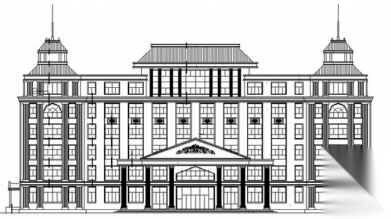 某欧式七层医院诊疗楼建筑施工图