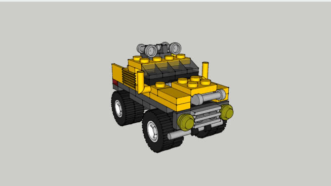 Lego Creator, 6742 Mini Off-Roader, To Scale. 机械 起重机 工地 机器 收割机