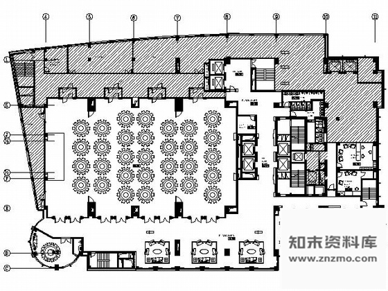 施工图喜来登大酒店宴会厅施工图