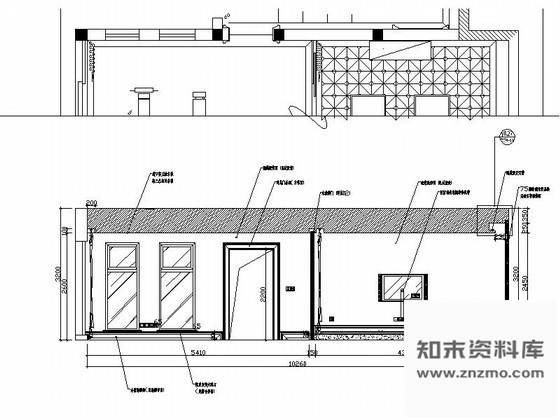 图块/节点住宅地下健身房立面图