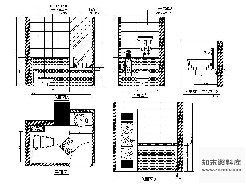 图块/节点家居卫生间立面图