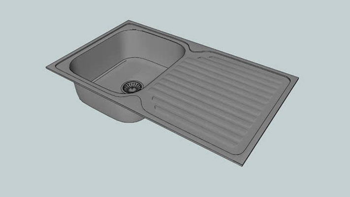 水槽 草图大师模型