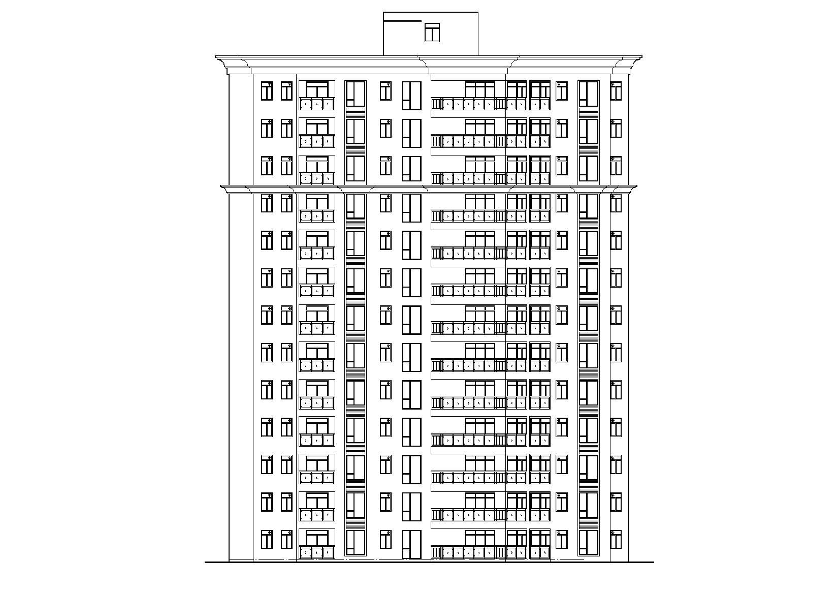 [广东]东莞某十三层住宅楼建筑施工图