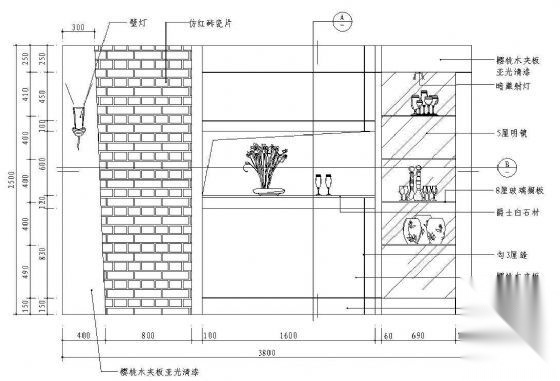 餐厅立面图