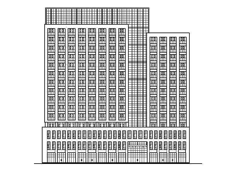 [宁夏]高层框剪结构美容医院建筑施工图