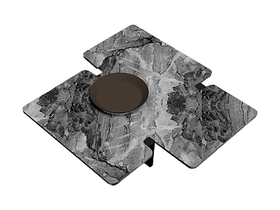 大理石纹理茶几