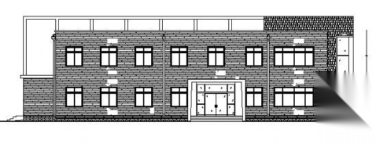 某二层学校办公楼建筑方案图