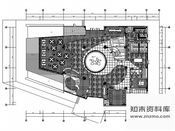 施工图湖南高档现代风格售楼部室内CAD装修图