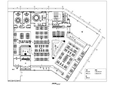 福建泉州新中式餐饮空间施工图 效果图