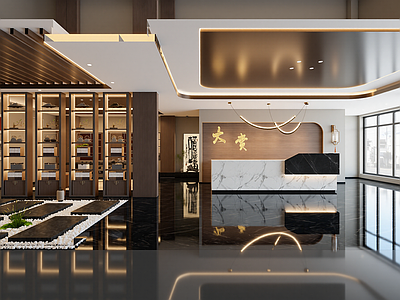 新中式酒店大堂