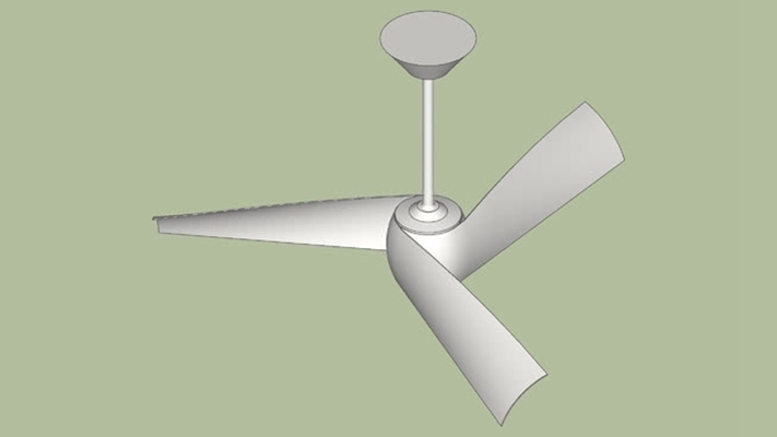 电风扇吊扇 草图大师模型
