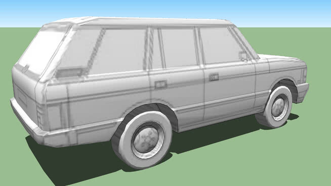 路虎揽胜1991（Low Poly） 旅行轿车 小型皮卡 吉普车 面包车