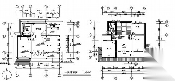 五套别墅建筑结构施工图