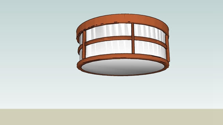 吸顶灯 草图大师模型