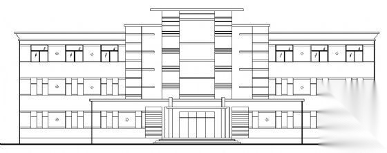 某三层办公楼建筑方案图