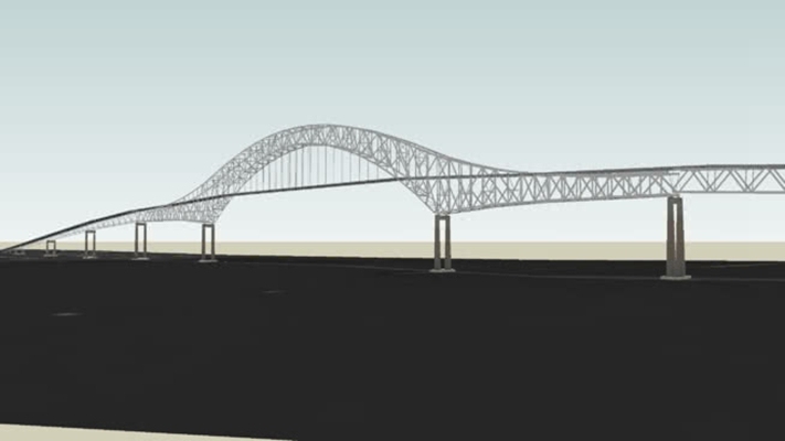大桥 草图大师模型