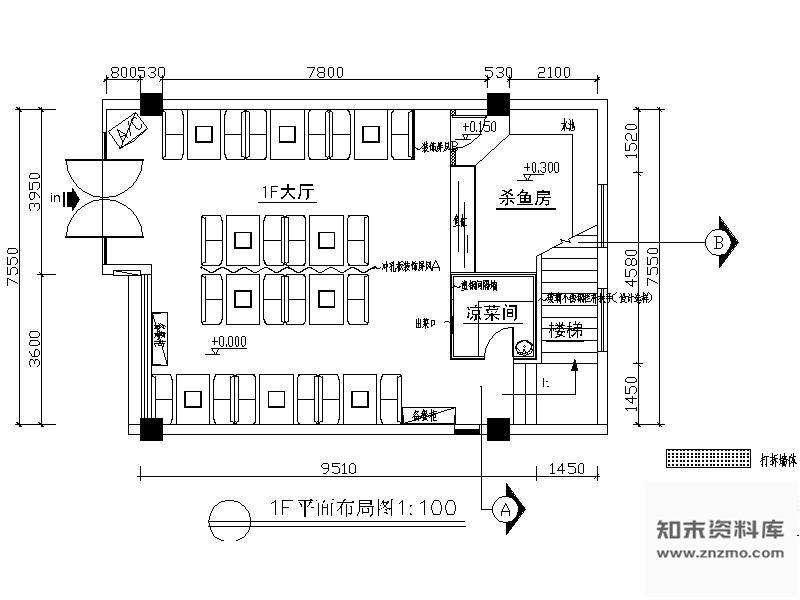 图块/节点四川某鱼府平面图