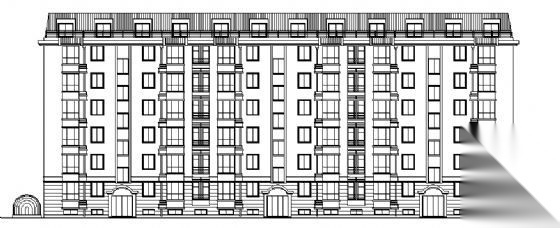 某多层住宅楼（半地下车库）建施图