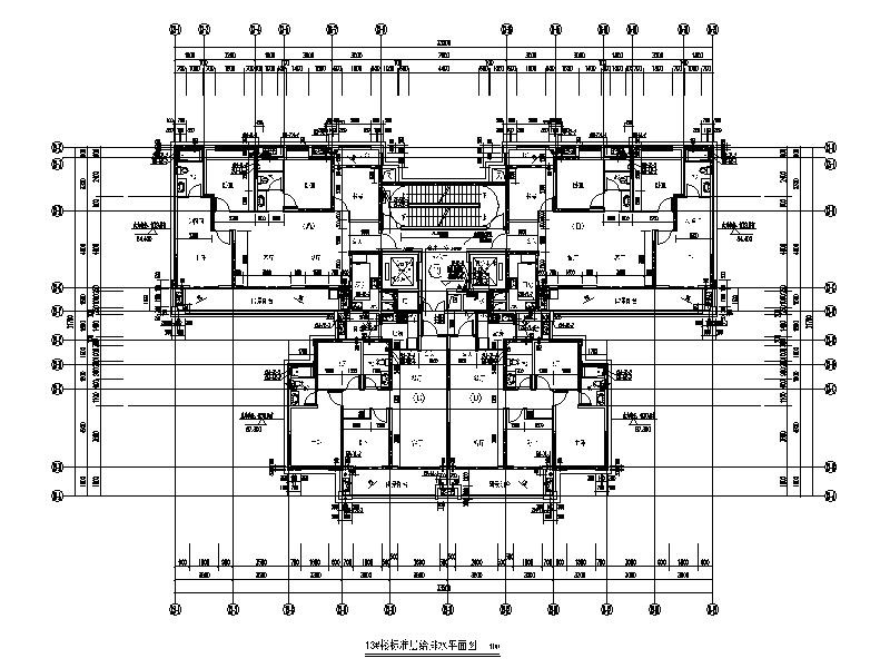 大型住宅群体工程图纸给排水 建筑给排水 给排水图