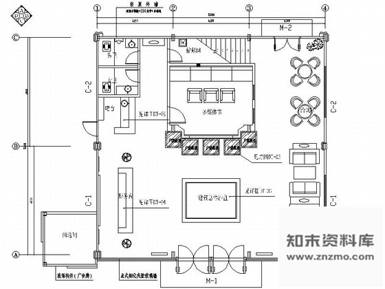施工图北京中高档居住社区现代售楼中心施工图