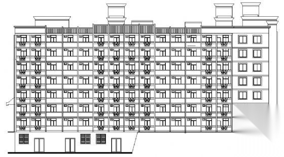 福建省某七层学校宿舍楼建筑施工图