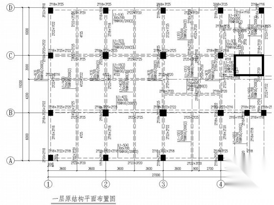 八层框架结构储藏室改密集柜书库方案图 抗震加固结构