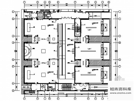 施工图北京名家艺术馆展厅施工图