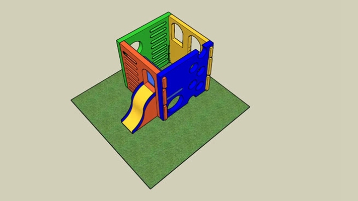儿童滑梯 草图大师模型