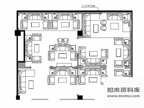 施工图广东某沙发品牌重庆专卖店施工图