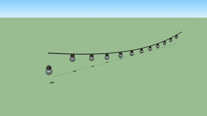 筒灯射灯 草图大师模型