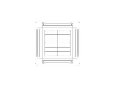 总院图例说明表 四出风吸顶式空调