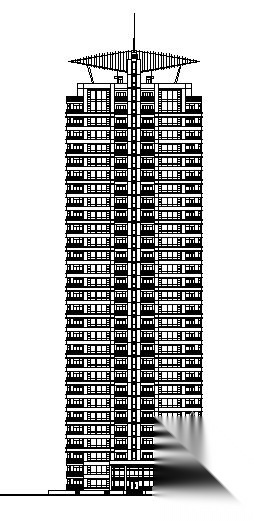 浦东某花园小区二期5号楼建筑施工图