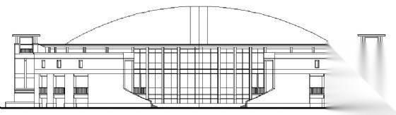 某中学学校体育馆建筑施工图 体育场