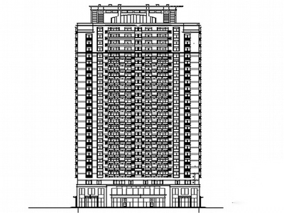 [湖北]某二十五层商住楼建筑施工套图（带实习报告）