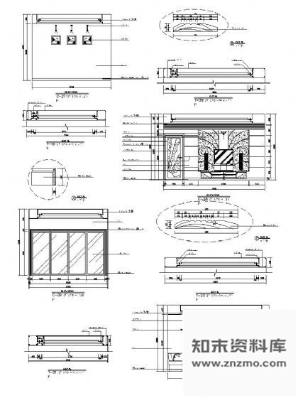 图块/节点豪华别墅视听娱乐室详图