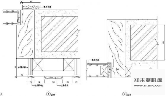 图块/节点墙面装饰详图5 墙面通用节点