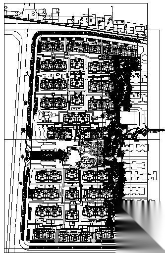 居住区景观轴线园林工程施工图 居住区景观