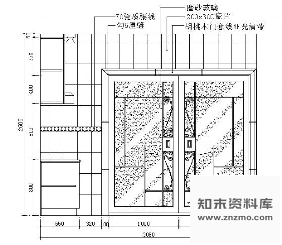 图块/节点厨房立面