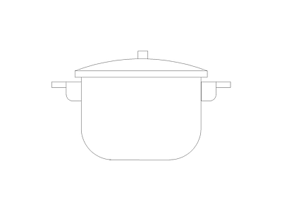 厨房设施 设计师工装设计必备平面图块