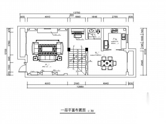 精品美式乡村三层别墅室内装修设计图(含效果）