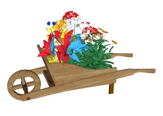 现代花车 展示架