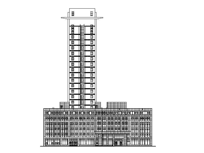 [河南]知名金融中心综合办公大楼外立面改造建筑施工图