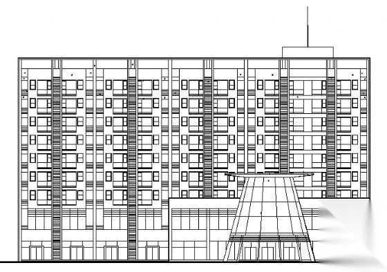 成都十里彩云间A座九层住宅楼建筑方案图
