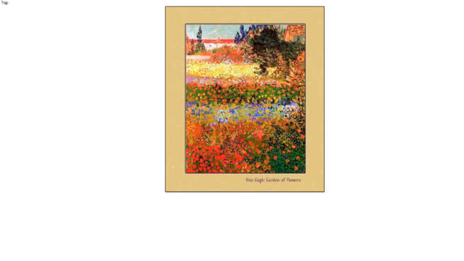 梵高-花圃 相框 画 书 饰品