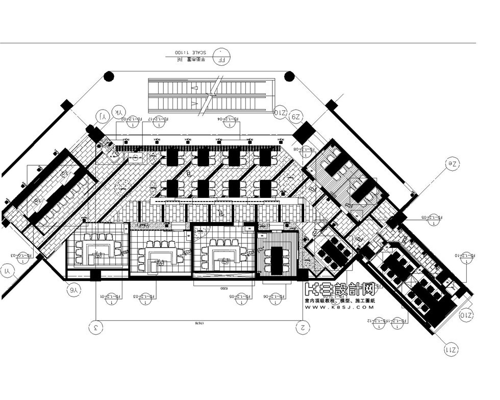 日式料理日式风格餐厅全套CAD施工图含效图