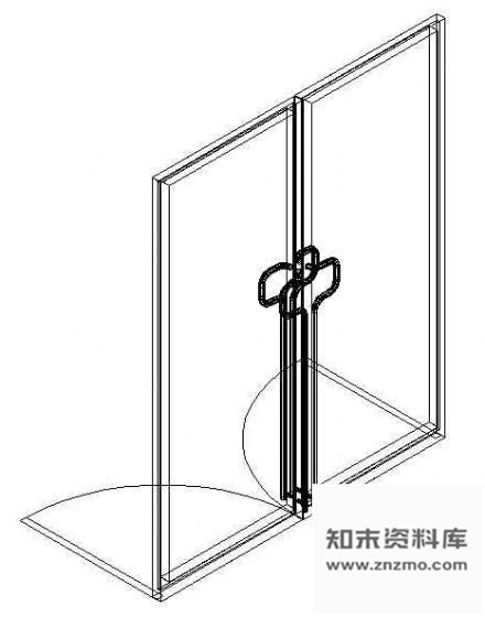 图块/节点门CAD模型图块25