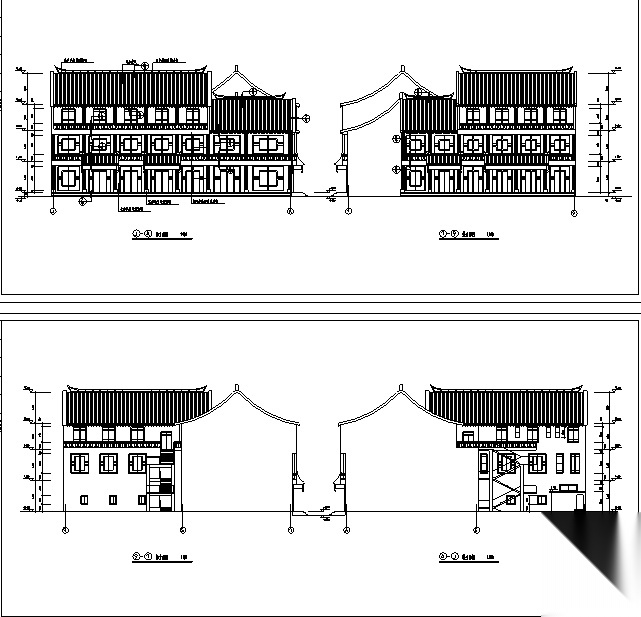 46套古建筑设计施工图（四合院、清真寺、祠堂教堂寺庙宫...